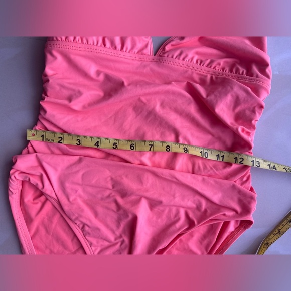 La Blanca One Piece Swimsuit - Size L orange summer pool sun - Picture 9 of 16